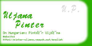 uljana pinter business card